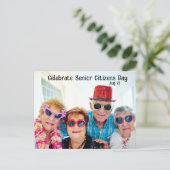 Feiern Senior Citizens Day Postkarte (Stehend Vorderseite)
