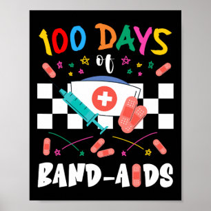 Feiern Sie 100 Schultage mit einem Tanzfest Poster