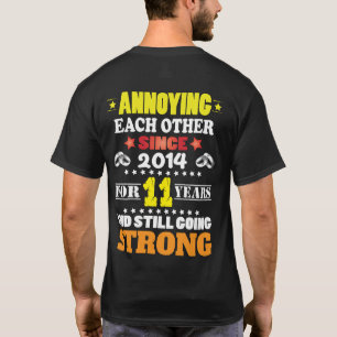 Feiern Sie 11 Jahre Ehe T-Shirt