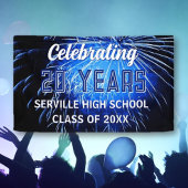 Feiern Sie 20 Jahre! Blauer Wiedersehen-Banner Banner