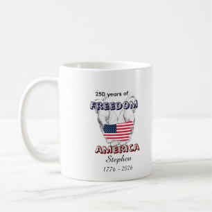 Feiern Sie 250 Jahre Amerika USA-Jubiläum Kaffeetasse
