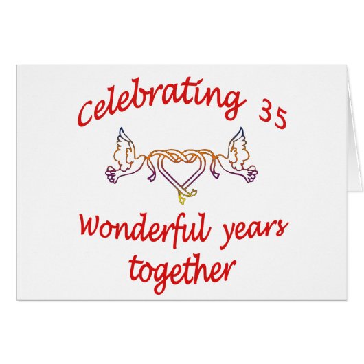 FEIERN SIE 35 JAHRE ZUSAMMEN (Vorderseite (Horizontal))