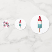 Feiern Sie! 4. Juli Patriotic Rocket Pop Popsicle Konfetti (Vorderseiten)