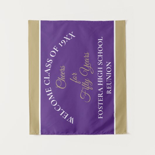 Feiern Sie! 50. Klasse Wiedersehen Party Tapestry Wandteppich (Vorderseite)