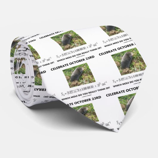 Feiern Sie am 23. Oktober, das Mole wirklich an Krawatte (Gerollt)