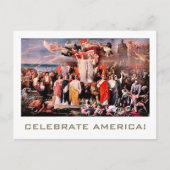 Feiern Sie Amerika. 4. Juli Fine Art Postkarte (Vorderseite)