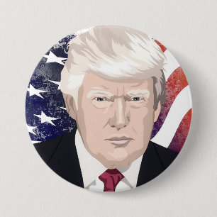 Feiern Sie Amerika und Präsident Trump #30 Button
