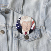 Feiern Sie Amerika und Präsident Trump #30 Button (Beispiel)
