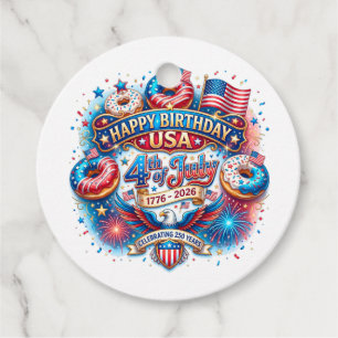 Feiern Sie Amerikas 250. Geburtstag mit Donut Geschenkanhänger