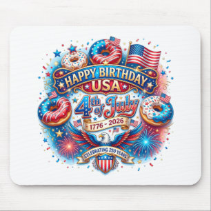 Feiern Sie Amerikas 250. Geburtstag mit Donut Mousepad