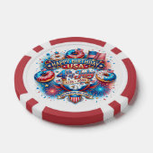 Feiern Sie Amerikas 250. Geburtstag mit Donut Pokerchips (Einzeln)