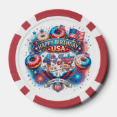 Feiern Sie Amerikas 250. Geburtstag mit Donut Pokerchips (Rückseite)