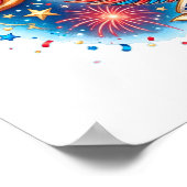 Feiern Sie Amerikas 250. Geburtstag mit Donut Poster (Ecke)