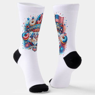 Feiern Sie Amerikas 250. Geburtstag mit Donut Socken