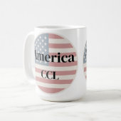 Feiern Sie Amerikas 250. Jubiläum Kaffeetasse (Vorderseite Links)