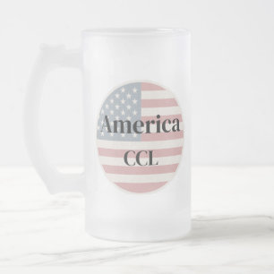 Feiern Sie Amerikas 250. Jubiläum Mattglas Bierglas