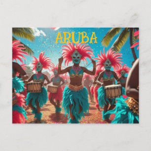 Feiern Sie Aruba-Stil Postkarte