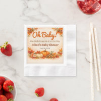 Feiern Sie Babypartys mit rustikalen Herbstkürbiss