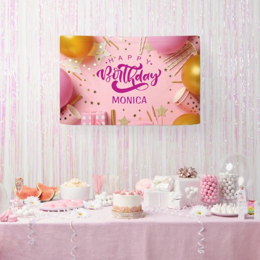 Feiern Sie! Benutzerdefinierte Geburtstagsfeier Banner (Party)