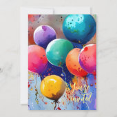 Feiern Sie! Benutzerdefinierter Text Einladung (Rückseite)