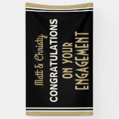 Feiern Sie! Benutzerdefiniertes Engagment-Party Banner (Vertikal)