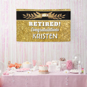 Feiern Sie! Benutzerdefiniertes Rentnerparty-Banne Banner