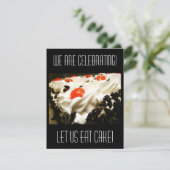 Feiern Sie! Birthday Party Schwarzwald Kuchen Einladung (Stehend Vorderseite)
