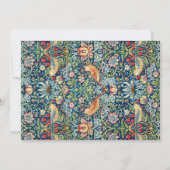Feiern Sie Bridal Kitchen Tea William Morris Einladung (Rückseite)