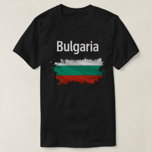 Feiern Sie bulgarisches Erbe Bulgarien-Flagge T-Sh T-Shirt