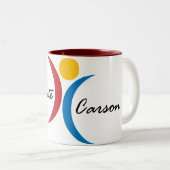Feiern Sie Carson-Tasse Zweifarbige Tasse (VorderseiteRechts)