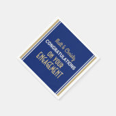 Feiern Sie! Custom Engagement Party Napkins Serviette (Ecke)