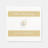 Feiern Sie! CUSTOM Jubiläum Napkins Serviette (Vorderseite)