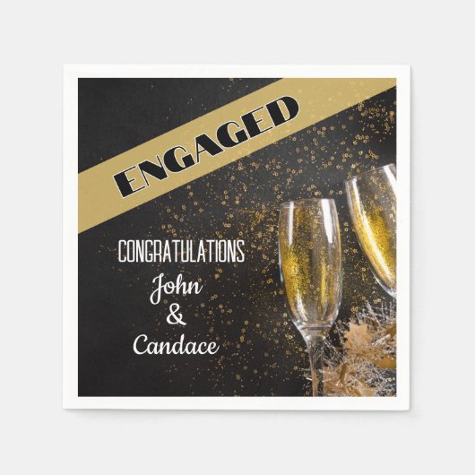 Feiern Sie! CUSTOM Rentirement Party Napkins Serviette (Vorderseite)