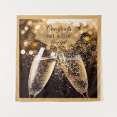 Feiern Sie das Engagment! Party Wandteppich (Vorderseite)