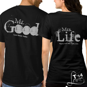 Feiern Sie das gute Leben: Mr. & Mrs. T-Shirt
