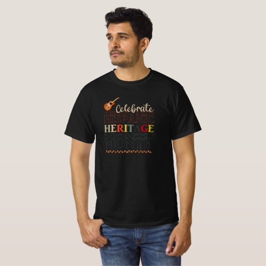 Feiern Sie das hispanische Kulturerbe T-Shirt (Vorne ganz)