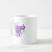 Feiern Sie das Leben Kaffeetasse (Vorderseite Links)
