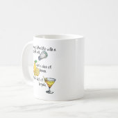 Feiern Sie das Leben, lustige Sprüche Kaffeetasse (Vorderseite Links)