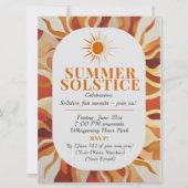 Feiern Sie das Licht! Summer Solstice Ansammlung Einladung (Vorderseite)