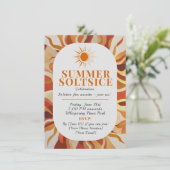 Feiern Sie das Licht! Summer Solstice Ansammlung Einladung (Stehend Vorderseite)
