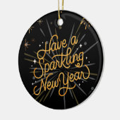 Feiern Sie das neue Jahr: Lass's Celebrate Togethe Keramik Ornament (Links)