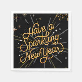 Feiern Sie das neue Jahr: Lass's Celebrate Togethe Serviette