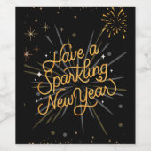 Feiern Sie das neue Jahr: Lass's Celebrate Togethe Weinetikett (Einzelnes Label)