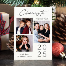 Feiern Sie das neue Jahr mit einem modernen 3-Foto