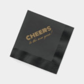 Feiern Sie das neue Jahr! Servietten Mit Folie (Links)