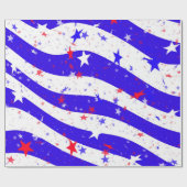 Feiern Sie das Rote Weiß und Blau Geschenkpapier (Flach)