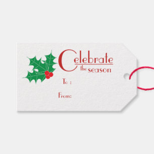 Feiern Sie das sommerliche und weiße Geschenk-Tag Geschenkanhänger