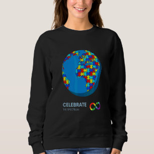 Feiern Sie das Spektrum der Neurodivergenz Au Sweatshirt