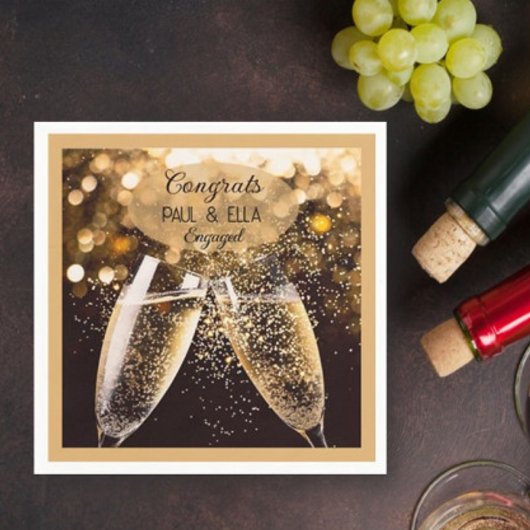 Feiern Sie das Verlobte Paar! Party Servietten! Serviette