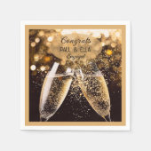 Feiern Sie das Verlobte Paar! Party Servietten! Serviette (Vorderseite)